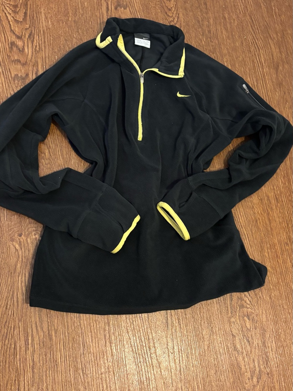 Black & Yellow Nike Quarter Zip Pullover